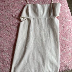 Elegant White Party Mini Dress